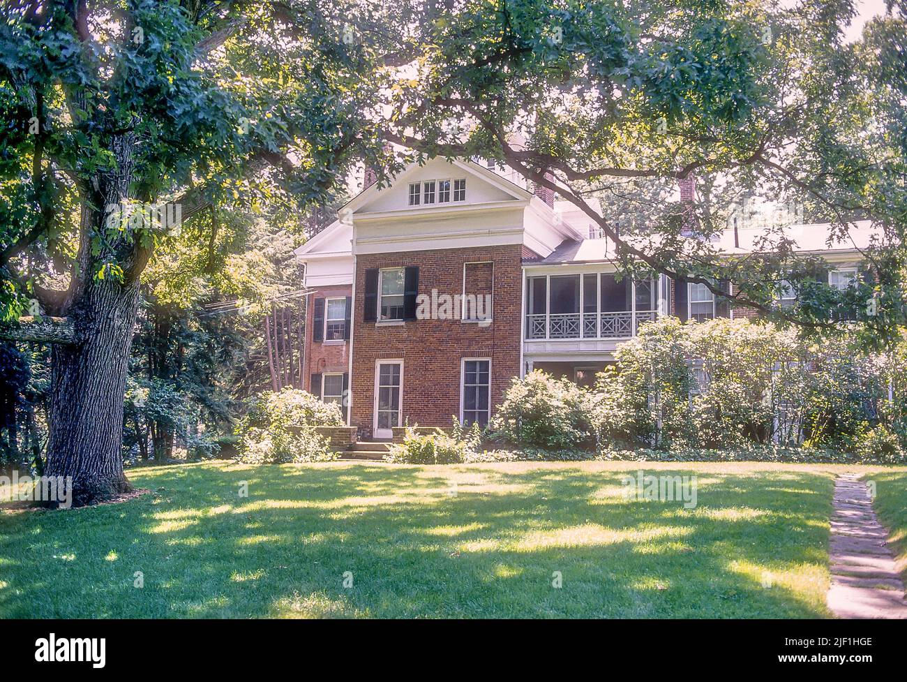 Emily Dickinson Home in Amherst, Massachusetts photographed before the