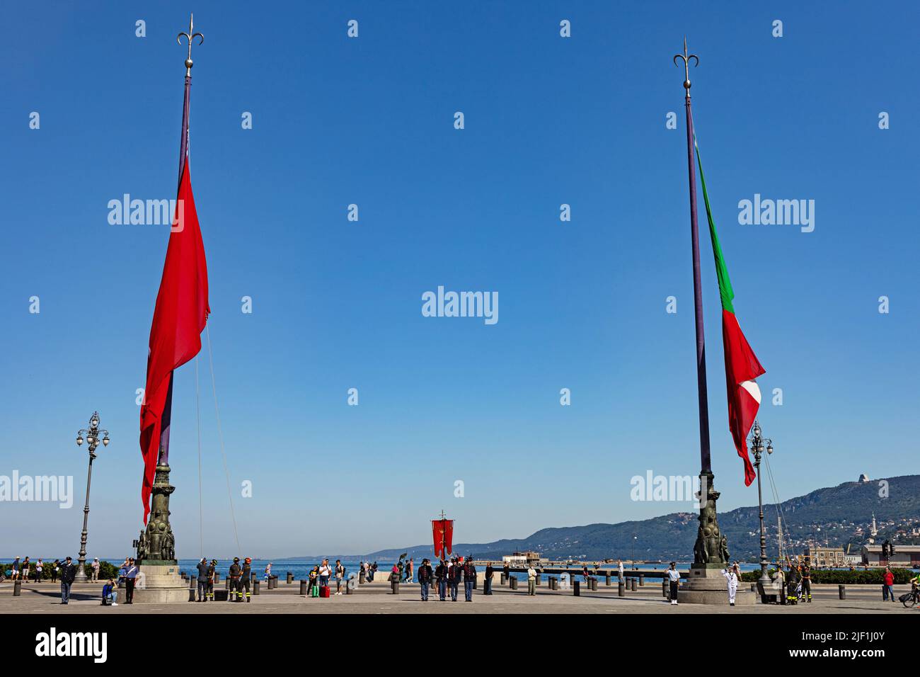 Memorial Event for the end of the forty days of Trieste and the yugoslavian occupation on 12 june 1945 Stock Photo