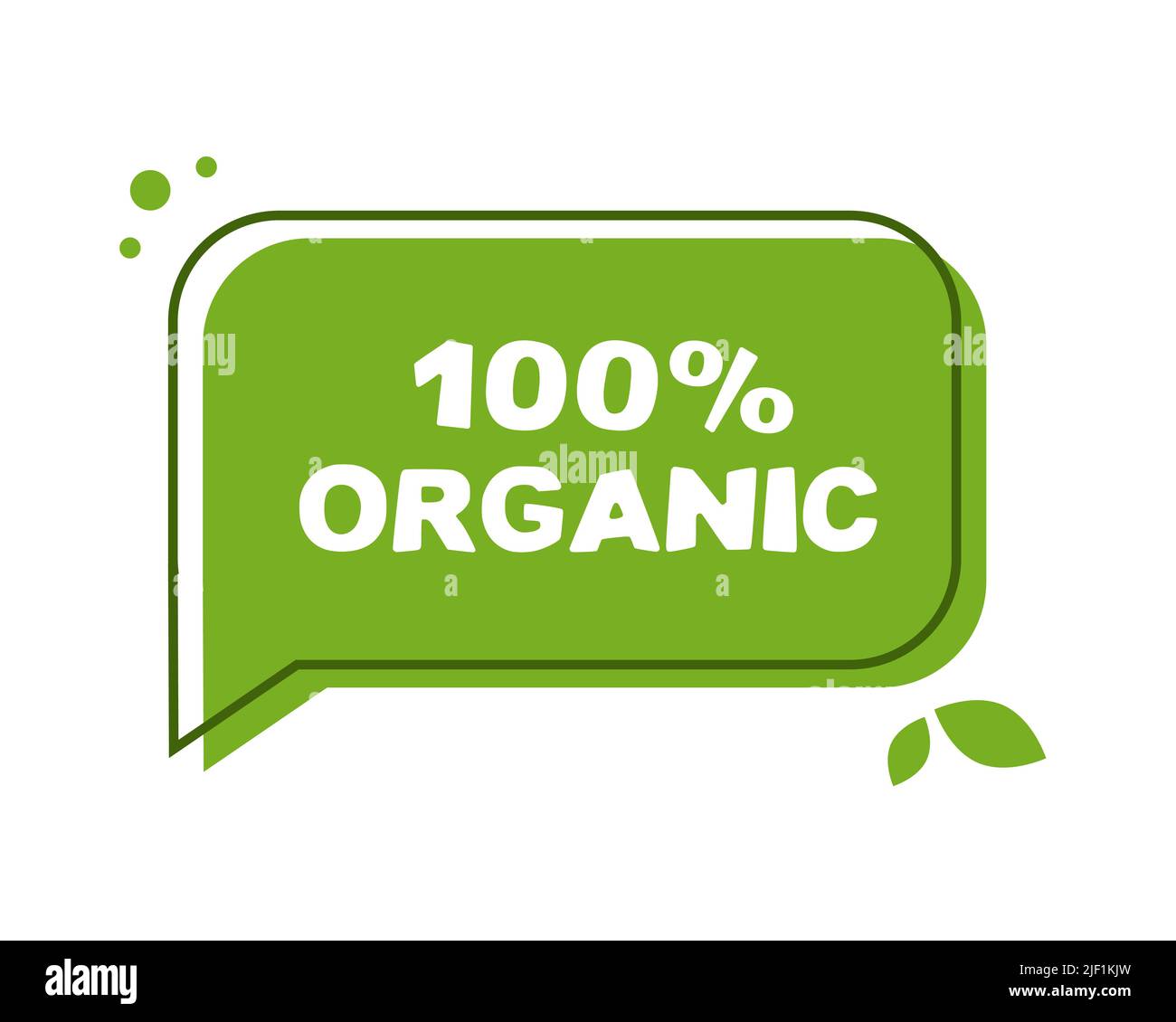 speech bubble green organic sticker Stock Vector Image & Art - Alamy