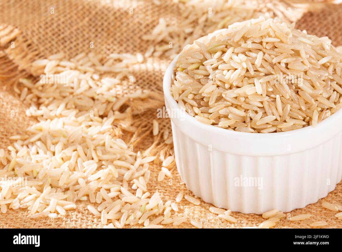 Organic Raw Brown Rice Basic Cereal For Food Stock Photo Alamy