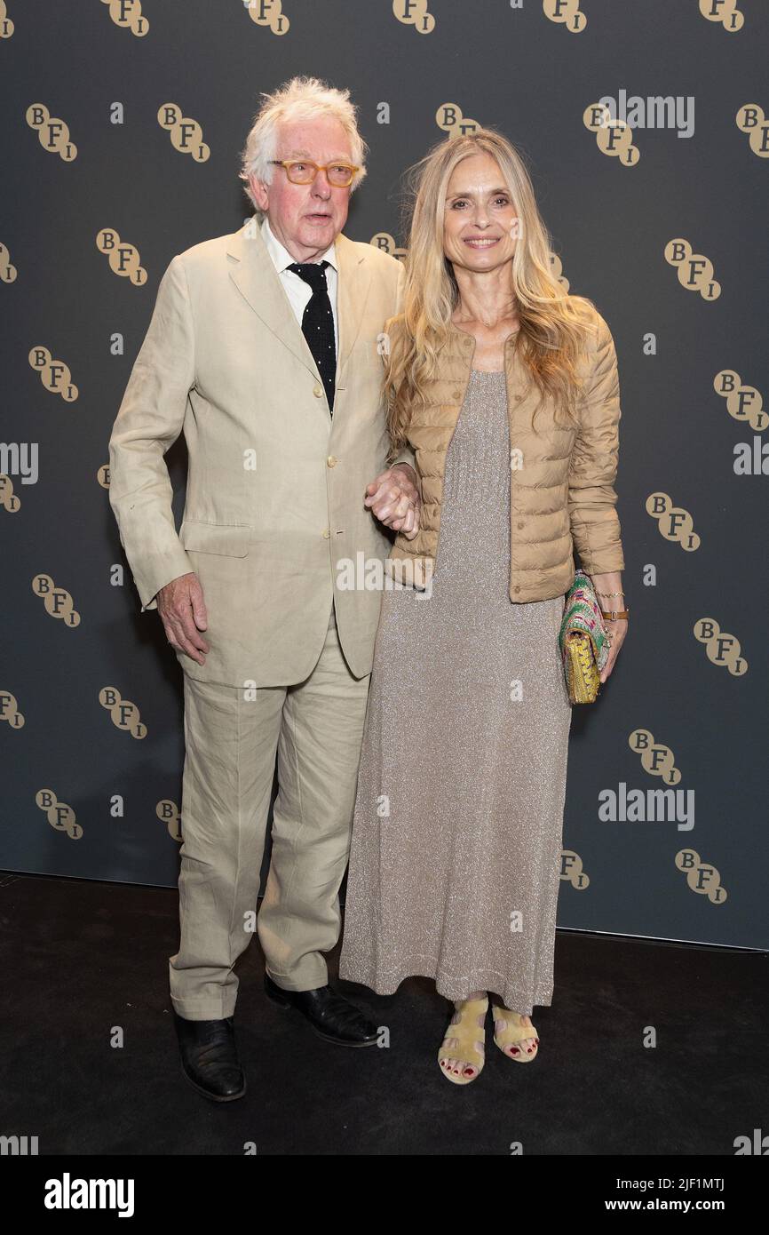 Hugh Hudson and Maryam d&rsquo;Abo attend the BFI Chair&rsquo;s Dinner at Claridge