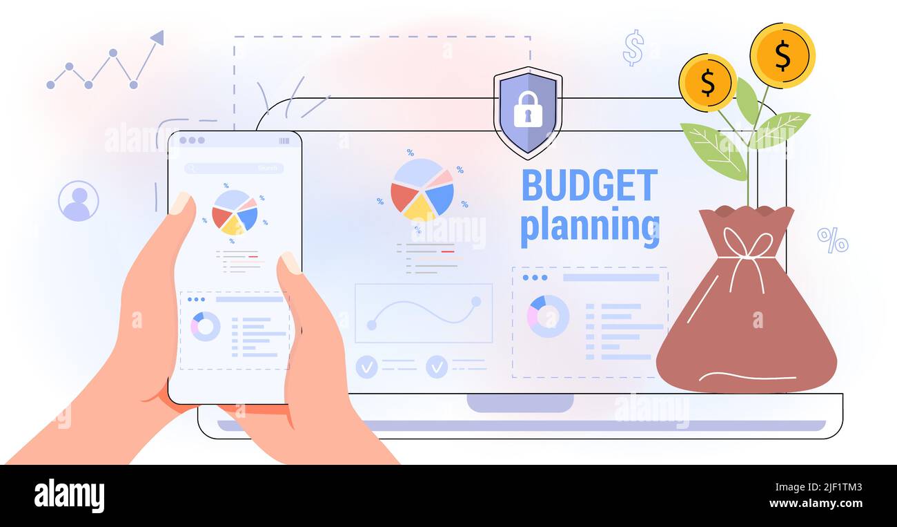 Financial planning app for earnings and expenses control Budget