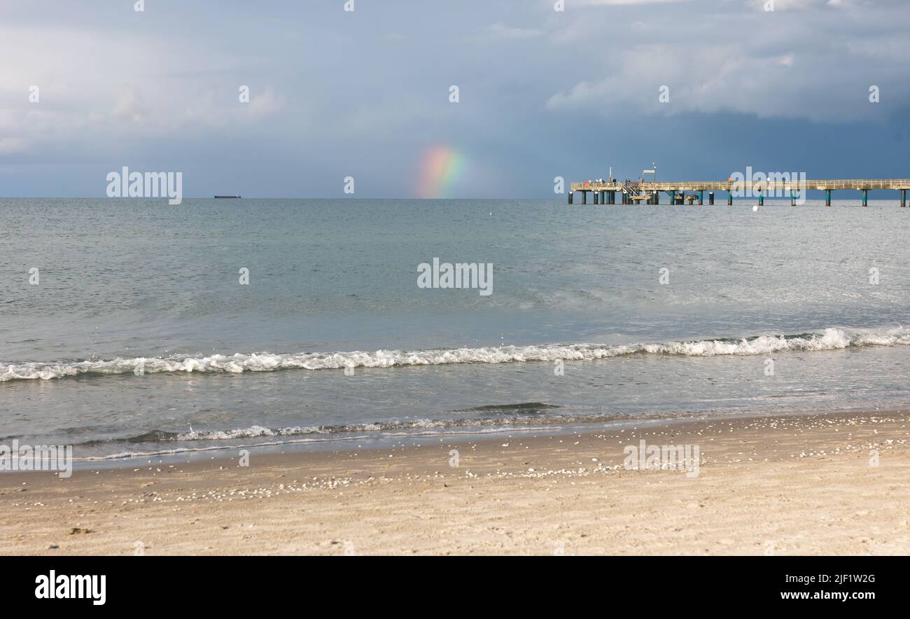 Beautiful rainbow in cloudy hi-res stock photography and images - Alamy