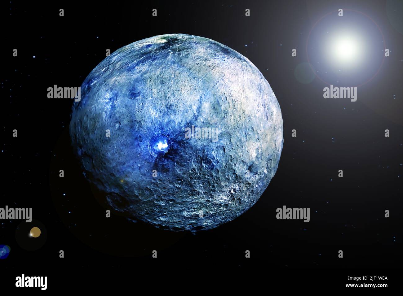 Ceres, dwarf planet. Elements of this image furnished by NASA Stock Photo