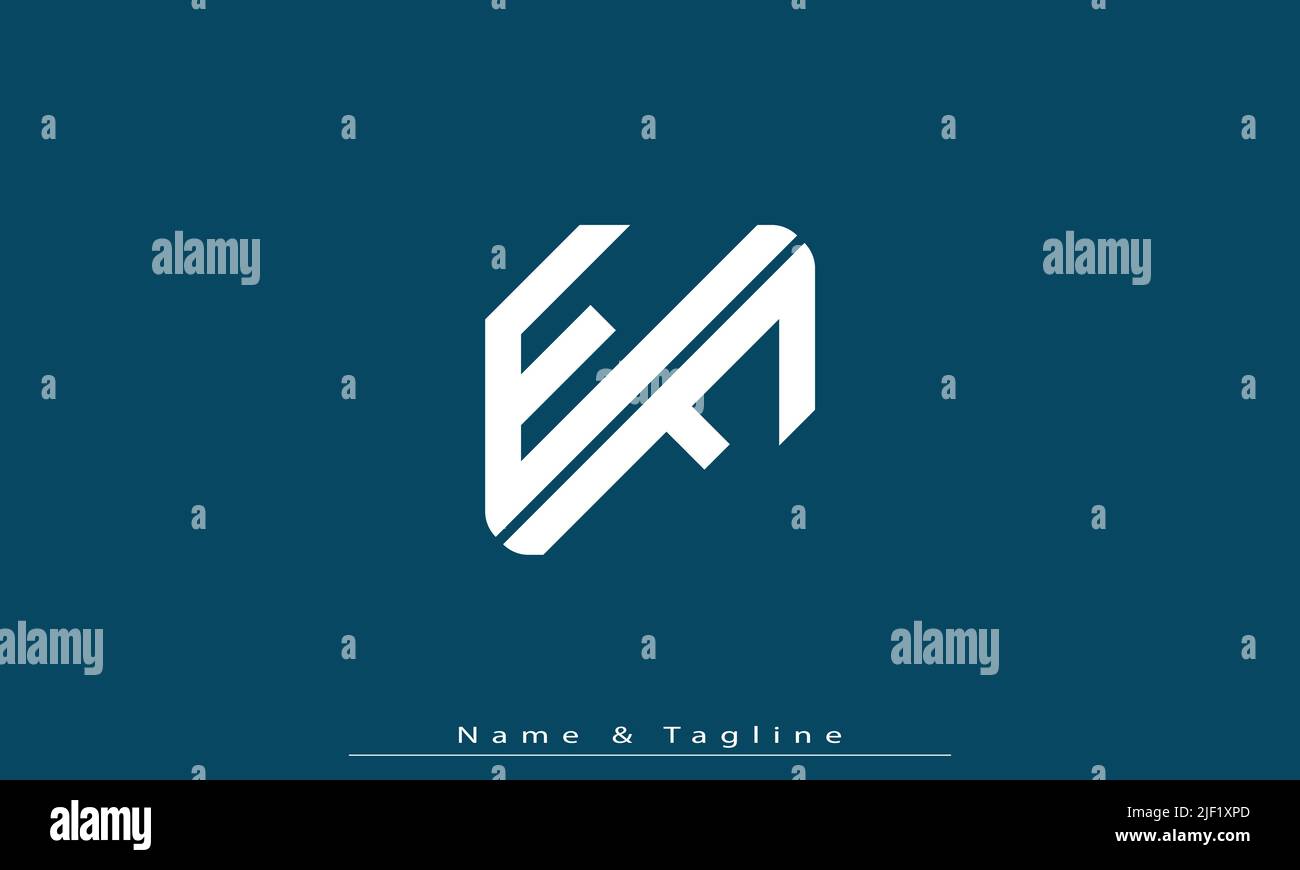 Alphabet letters Initials Monogram logo EF , FE Stock Vector