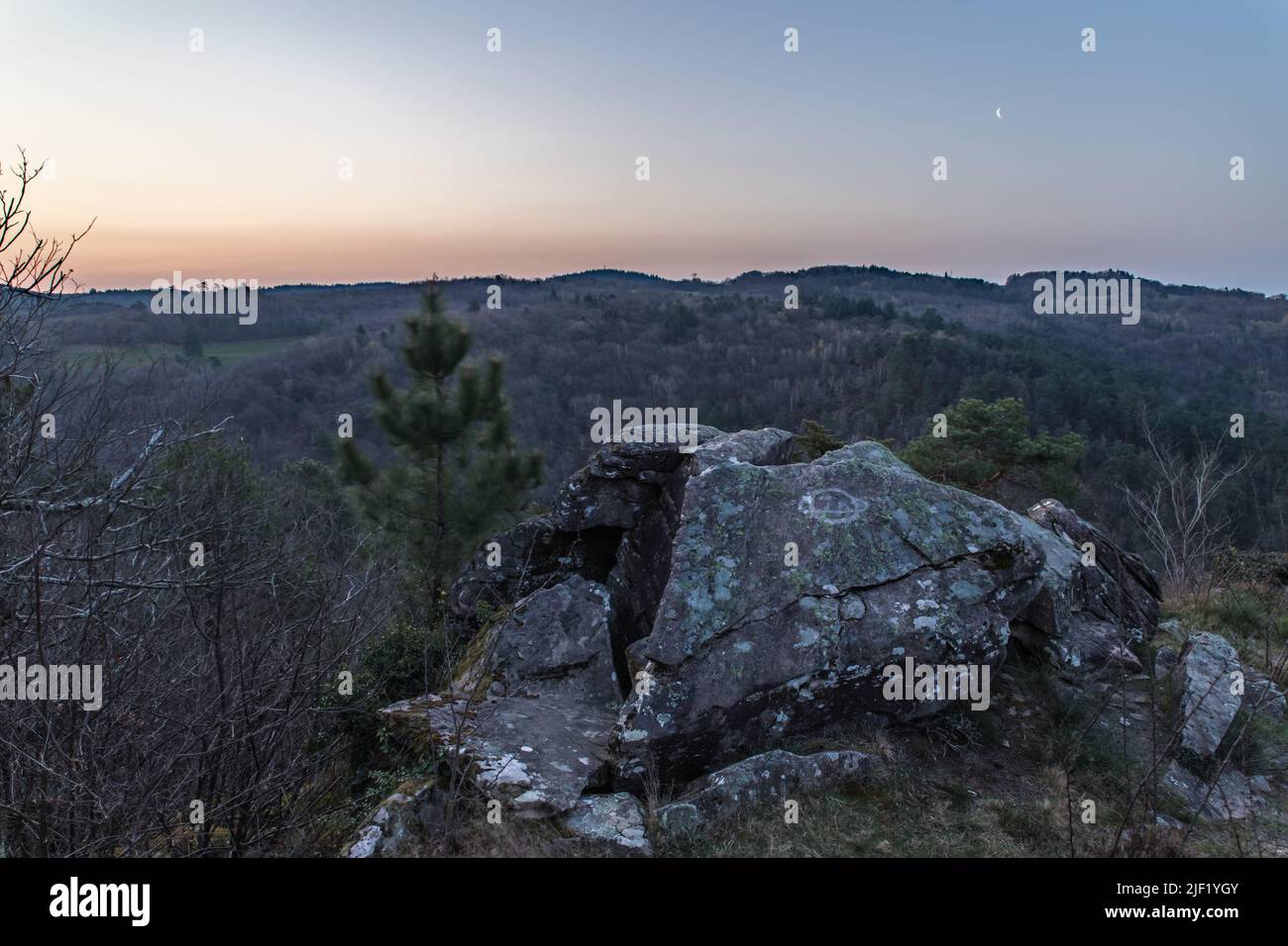 Point de vue du calvaire au lever du soleil Stock Photo Alamy