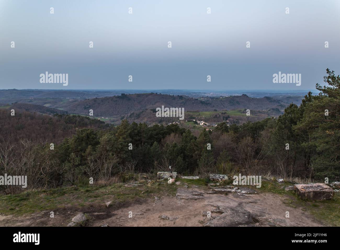 Point de vue du calvaire au lever du soleil Stock Photo Alamy