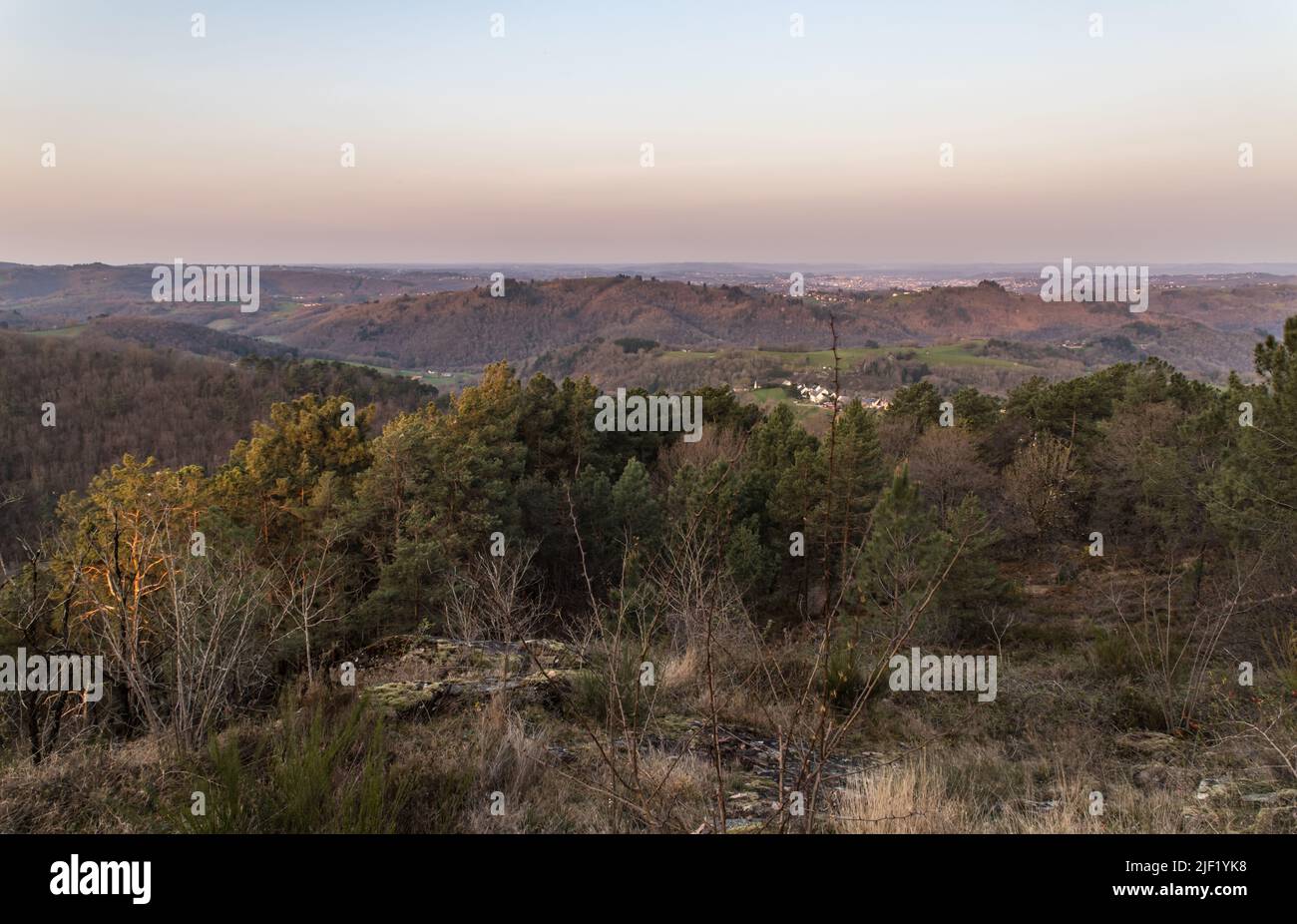 Point de vue du calvaire au lever du soleil Stock Photo Alamy