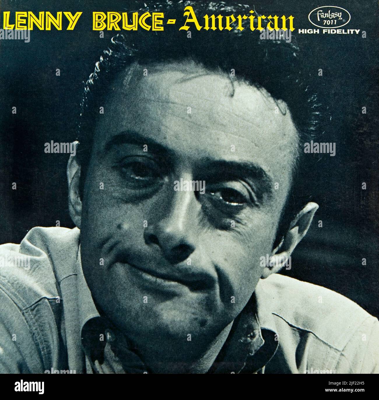 Lenny Bruce American is a comedy record released in 1961 by Fantasy Records. Stock Photo