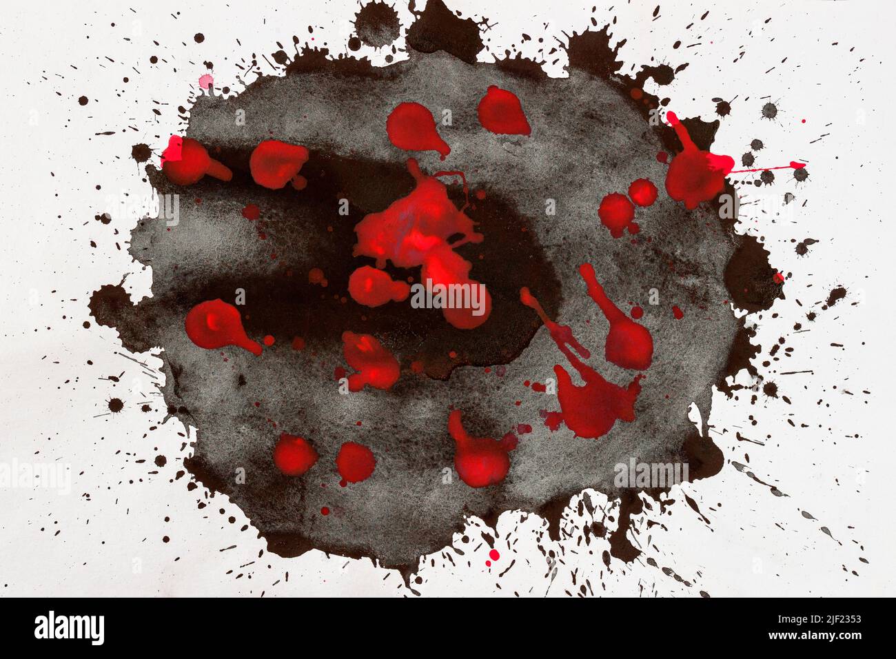 Old paper with messy blood stains Stock Illustration by ©exshutter