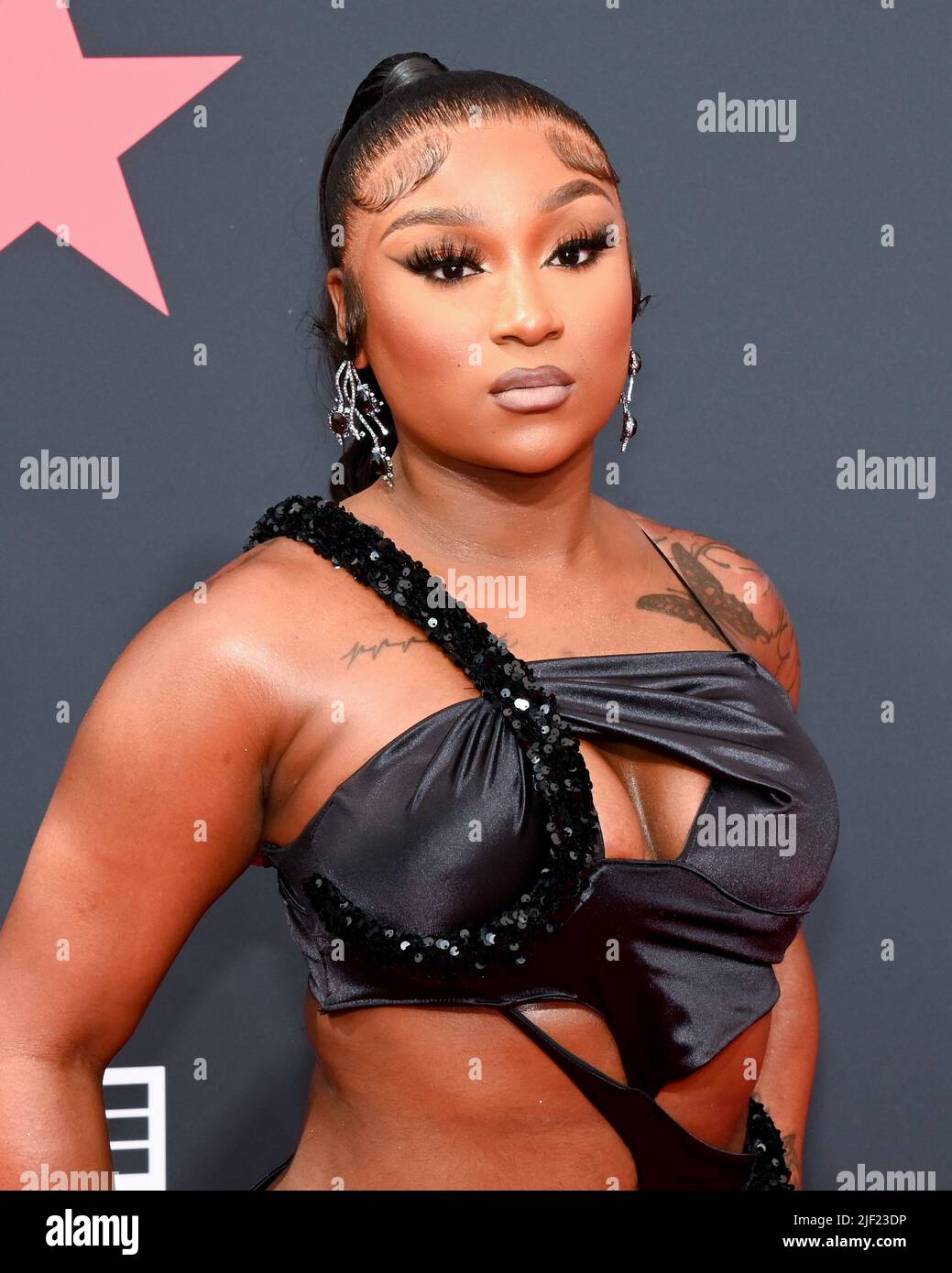 25 June 2022 Los Angeles, California Erica Banks. BET Awards 2022