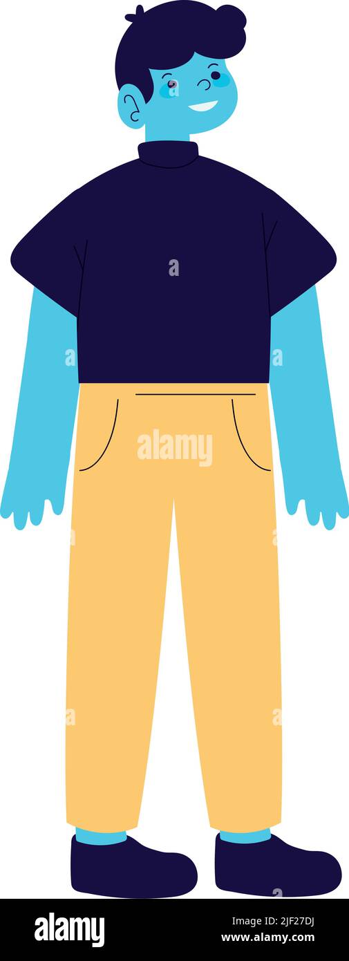 young man character Stock Vector Image & Art - Alamy