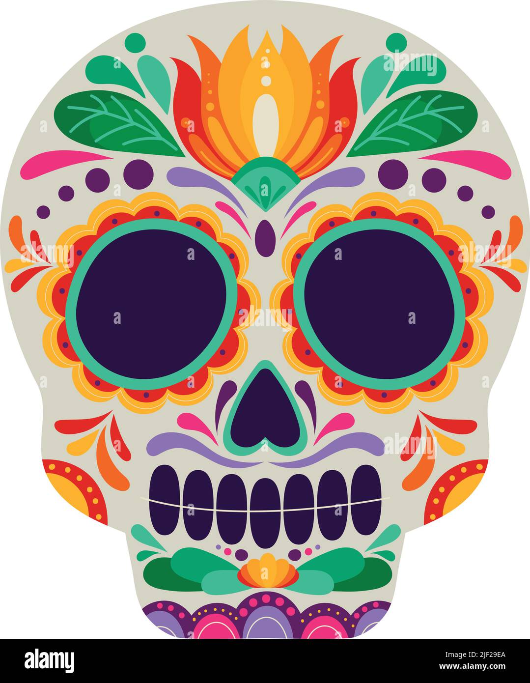 mexican sugar skull Stock Vector Image & Art - Alamy