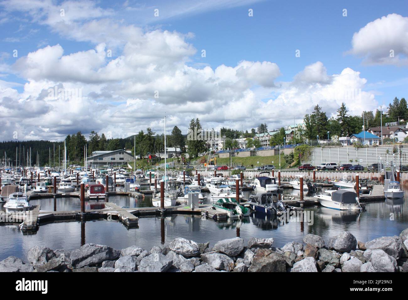 The harbour at Westview, Powell River, Sunshine Coast Stock Photo Alamy