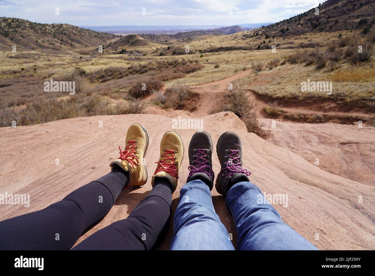 Hiking Trail At Red Rocks Park In Denver Colorado Stock Photo Alamy