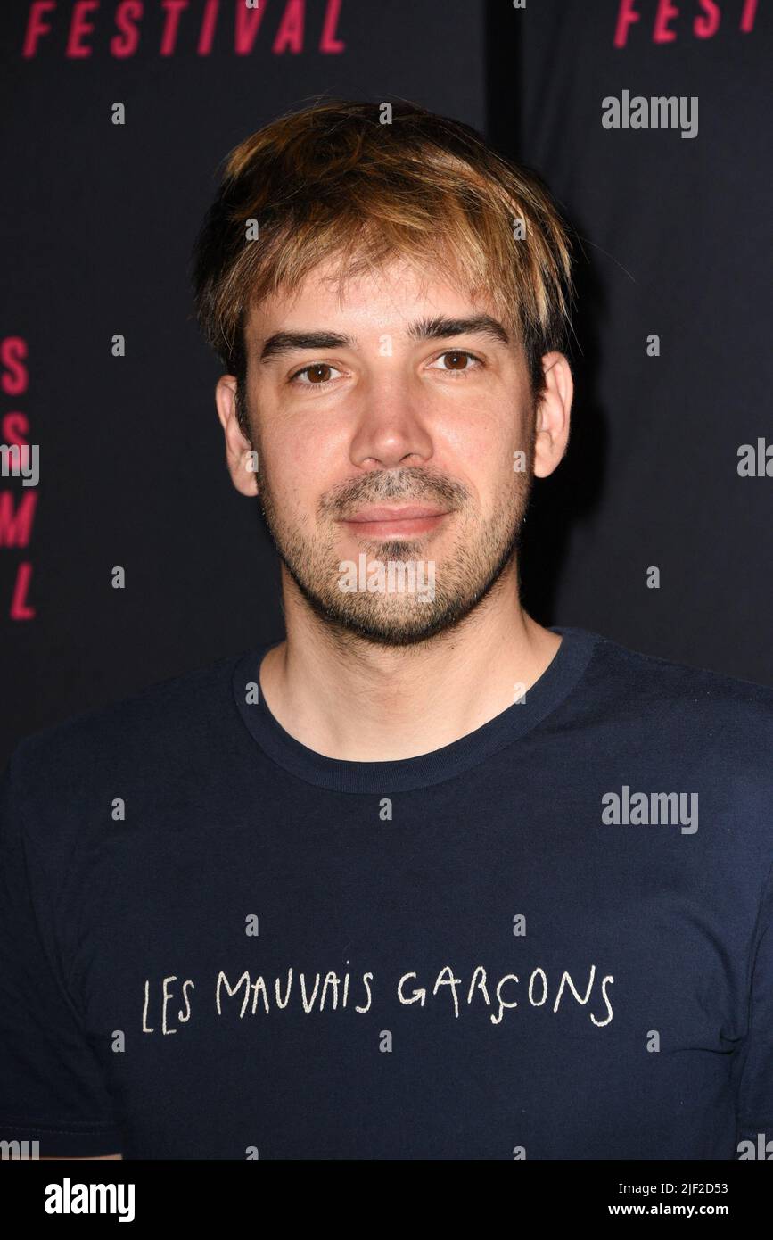 Paris, France, on June 28, 2022. Elie Girard arriving to the Closing  ceremony of the 11th edition of Champs Elysees Film Festival at Gaumont  Champs Elysees cinema, in Paris, France, on June