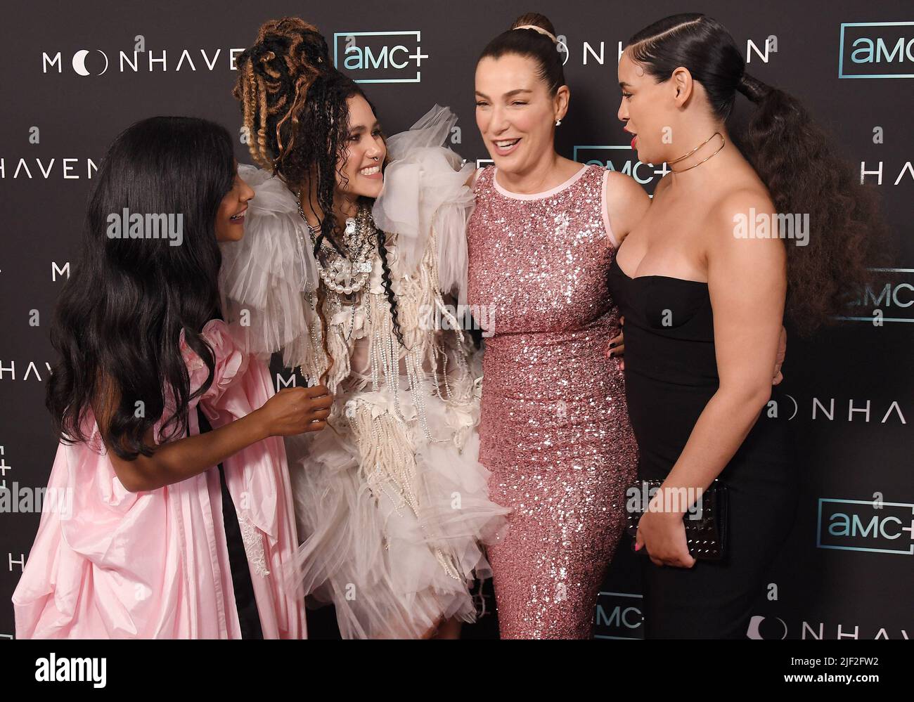 (L-R) Amara Karan, Emma McDonald, Ayelet Zurer and Yazzmin Newell at