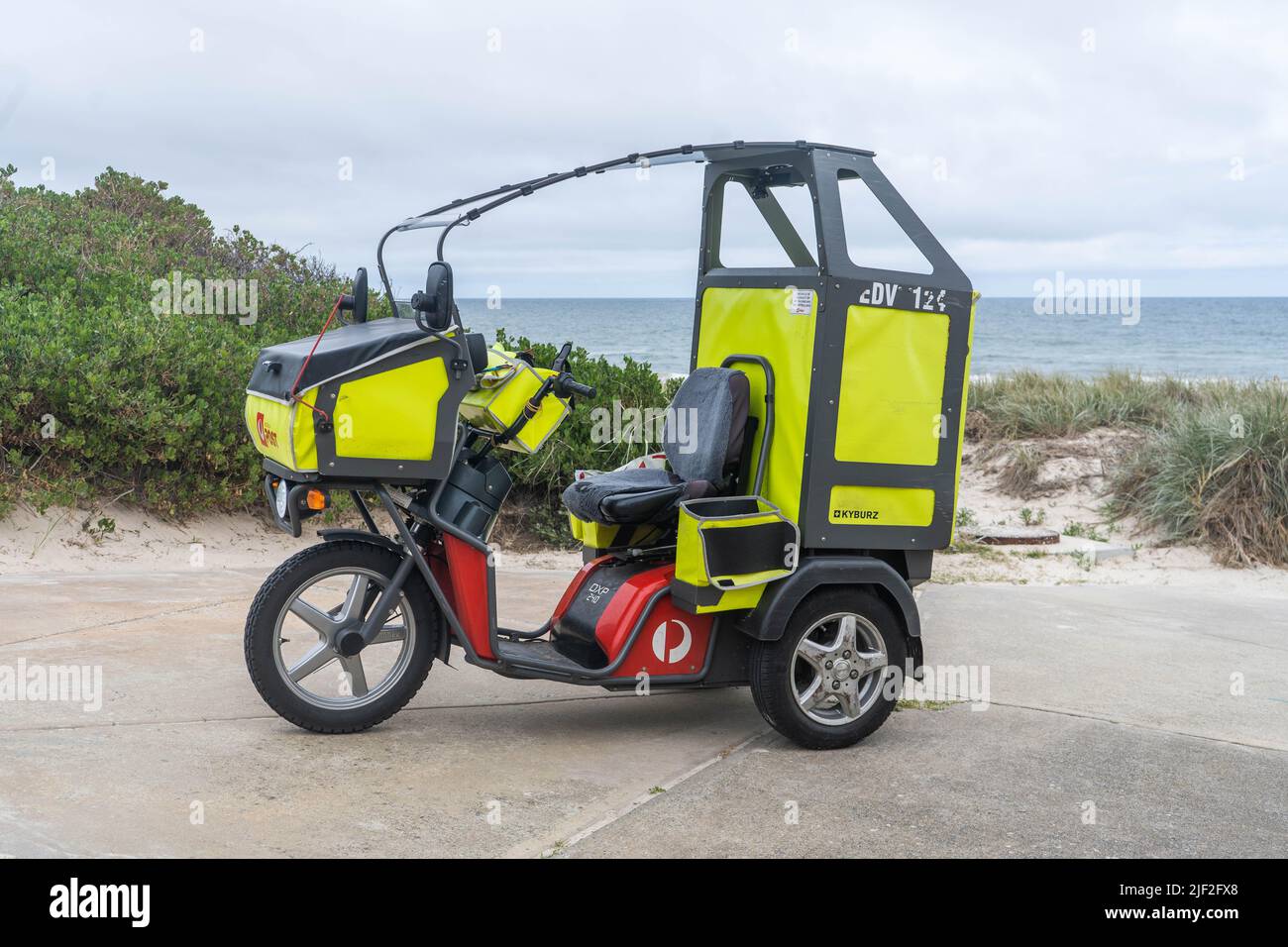 29 June 2022 An Australia Post electric delivery vehicle, Adelaide