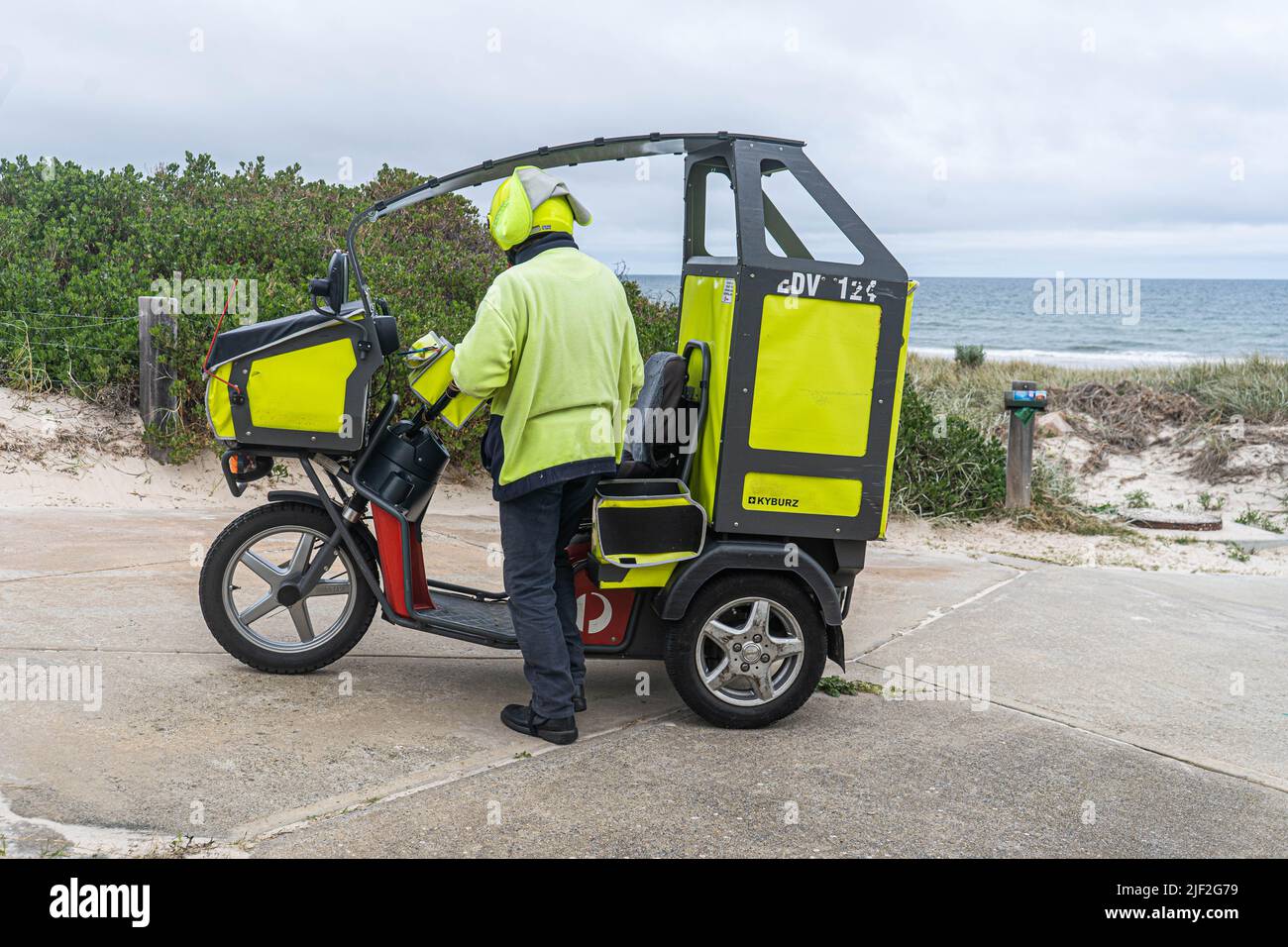 29 June 2022 An Australia Post electric delivery vehicle, Adelaide