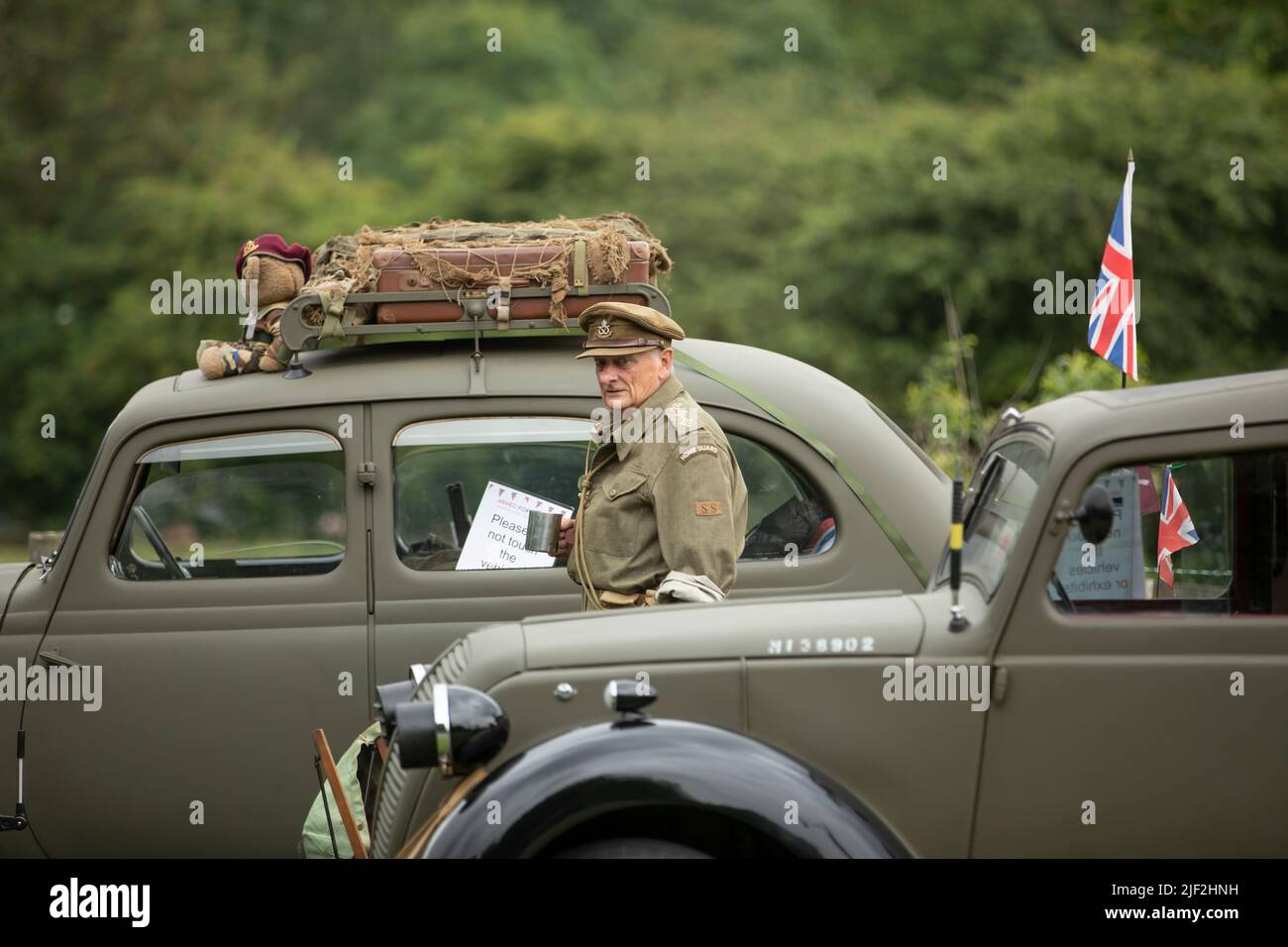 Dudley, West Midlands-united kingdom July 13 2019 middle aged army ...