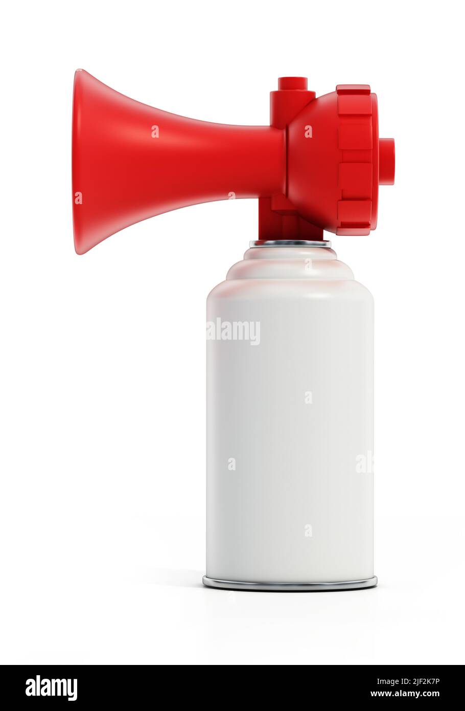 Air horn can isolated on white background. 3D illustration Stock Photo