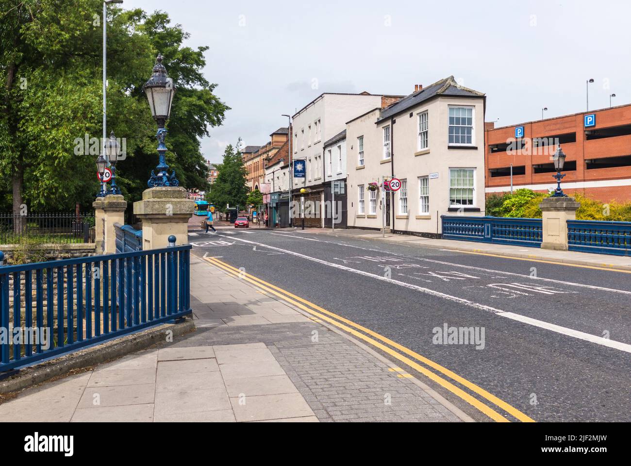 The Stone Bridge area of Darlington in north east England,UK Stock