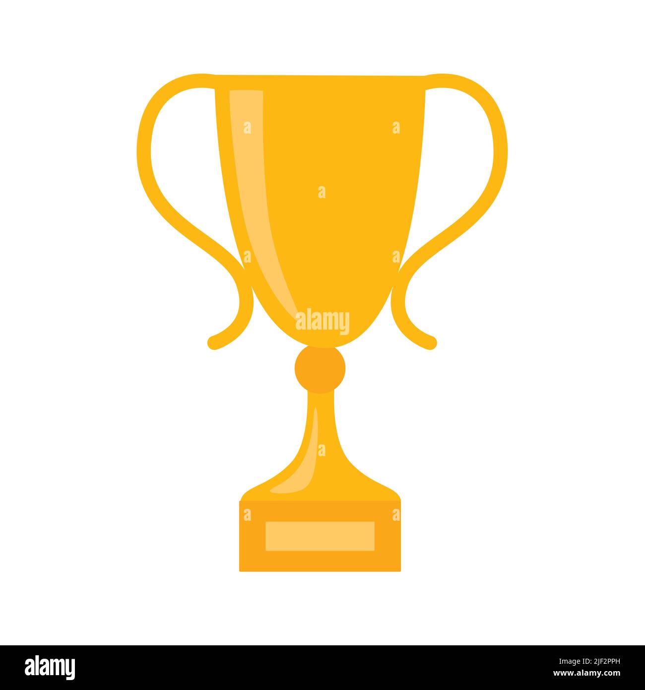 Trophy gold cup, award. Vector illustration isolated Stock Vector Image ...