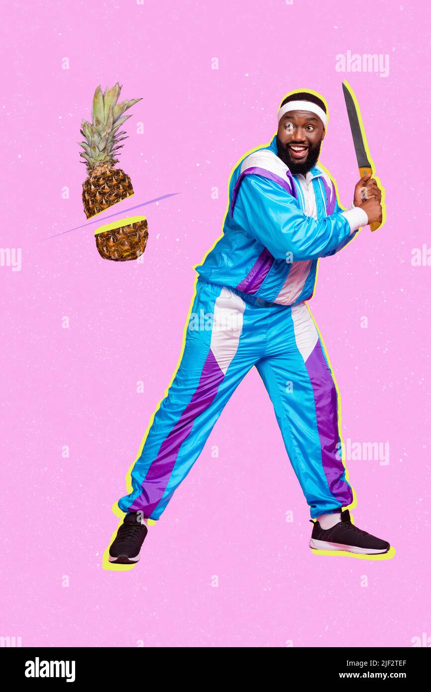 https://c8.alamy.com/comp/2JF2TEF/vertical-collage-portrait-of-excited-positive-guy-hands-hold-big-knife-cut-pineapple-isolated-on-drawing-background-2JF2TEF.jpg