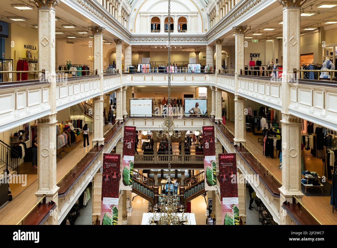 Frasers store Glasgow interior view, Glasgow, Scotland, UK Stock Photo