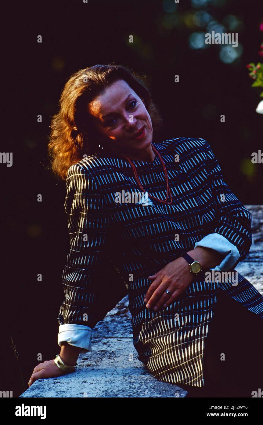 Krista Stadler, österreichische Schauspielerin, Portrait, Deutschland, 1990. Krista Stadler, Austrian actress, portrait, Germany, 1990. Stock Photo
