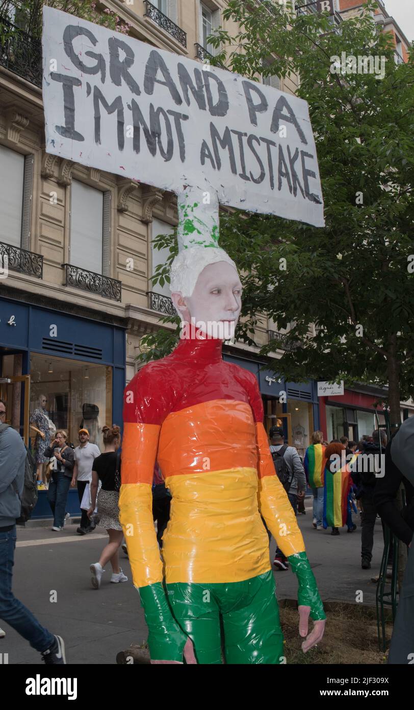 Marche des fiertés à Paris France Stock Photo