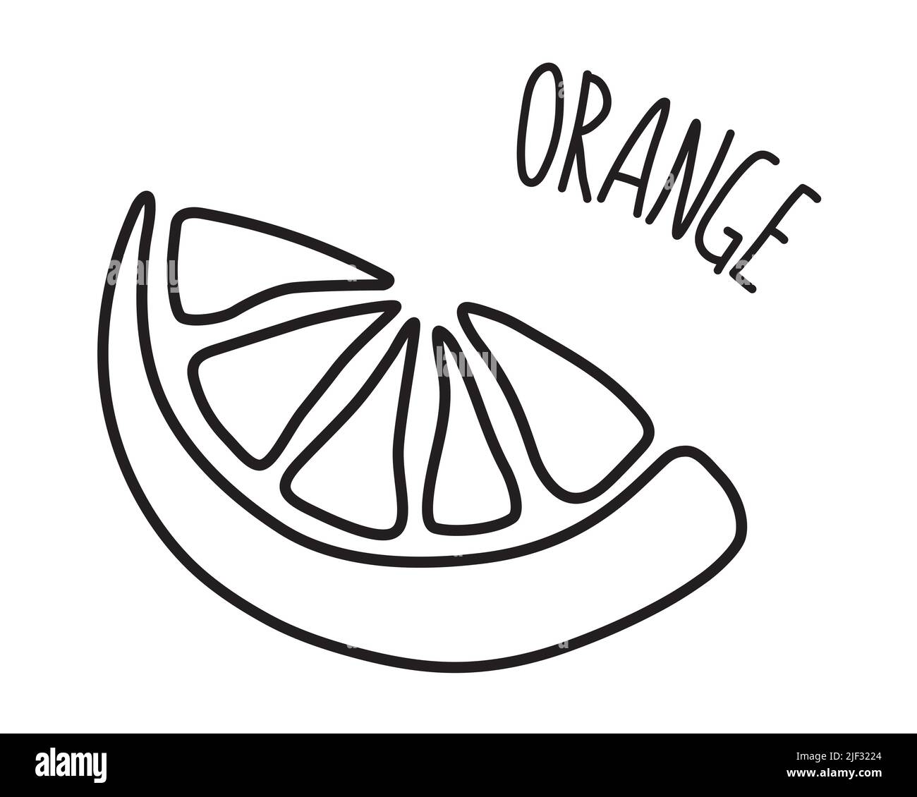 Orange Wedge Clip Art