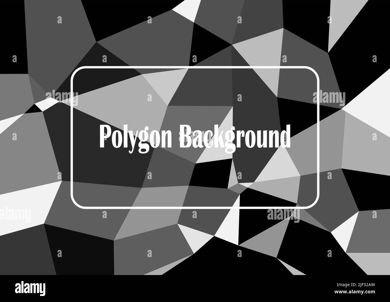 Abstract background texture black & grey mosaic polygon decoration wallpaper backdrop pattern frame template vector illustration Stock Vector