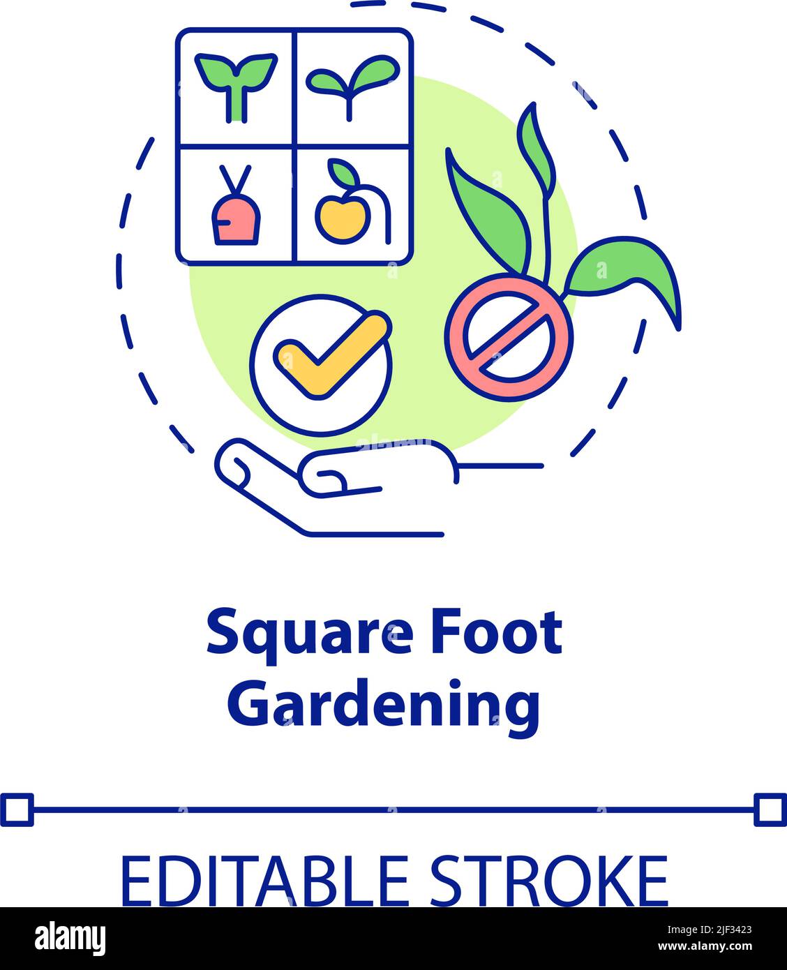 Square Foot Gardening Concept Icon Stock Vector Image Art Alamy square-foot-gardening-concept-icon-stock-vector-image-art-alamy