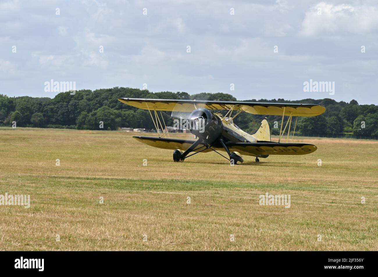 Waco UPF7, White Waltham, Berkshire, England Stock Photo Alamy