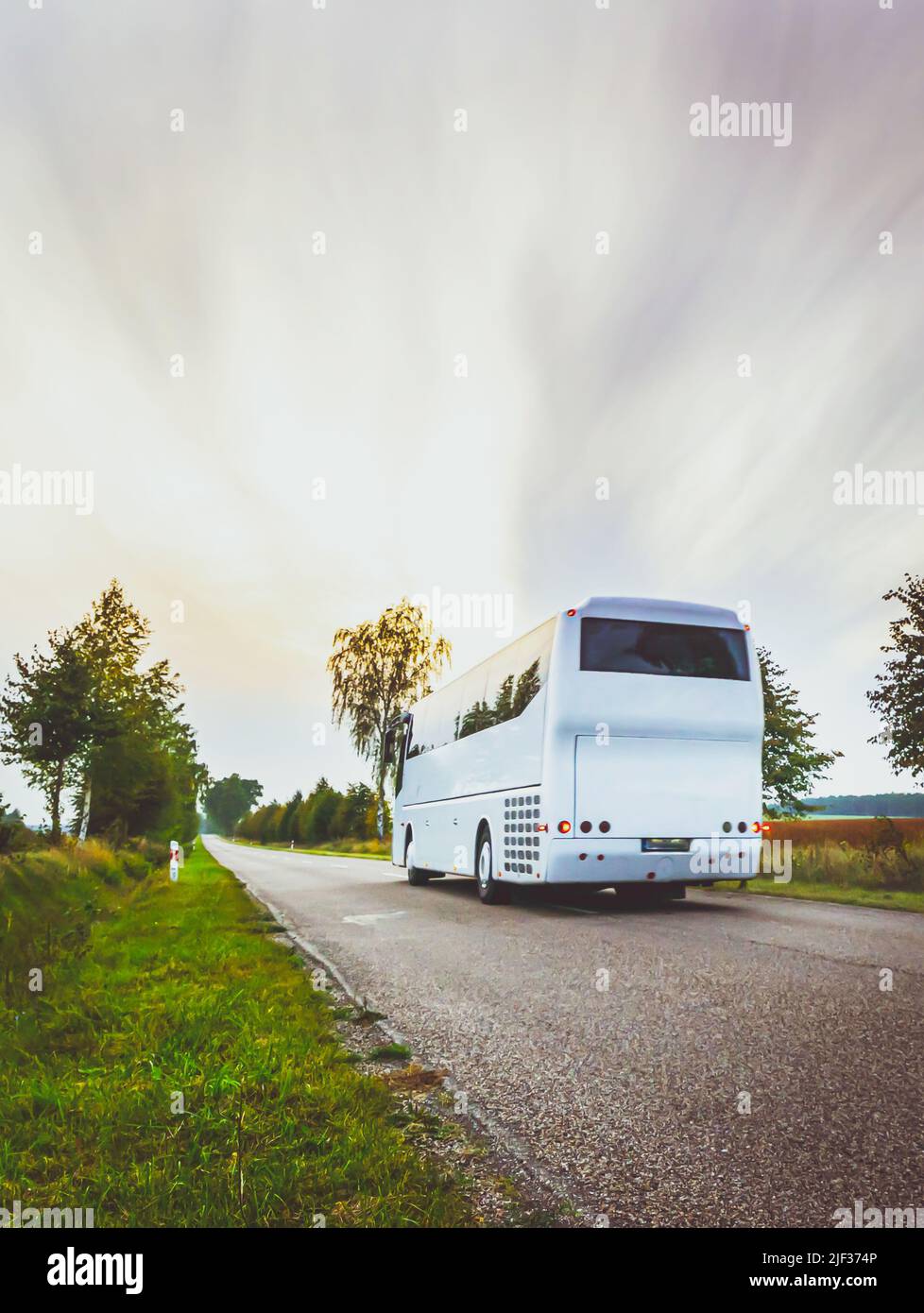 Bus Without Destination Blue micro bus hi-res stock photography and images - Alamy