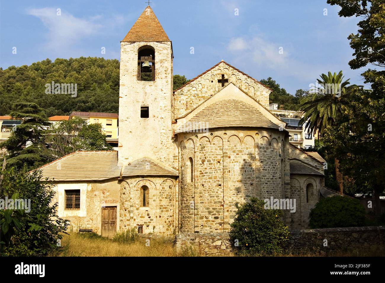 Chiesa San Paragorio in Noli, Italy, Liguria, Noli Stock Photo
