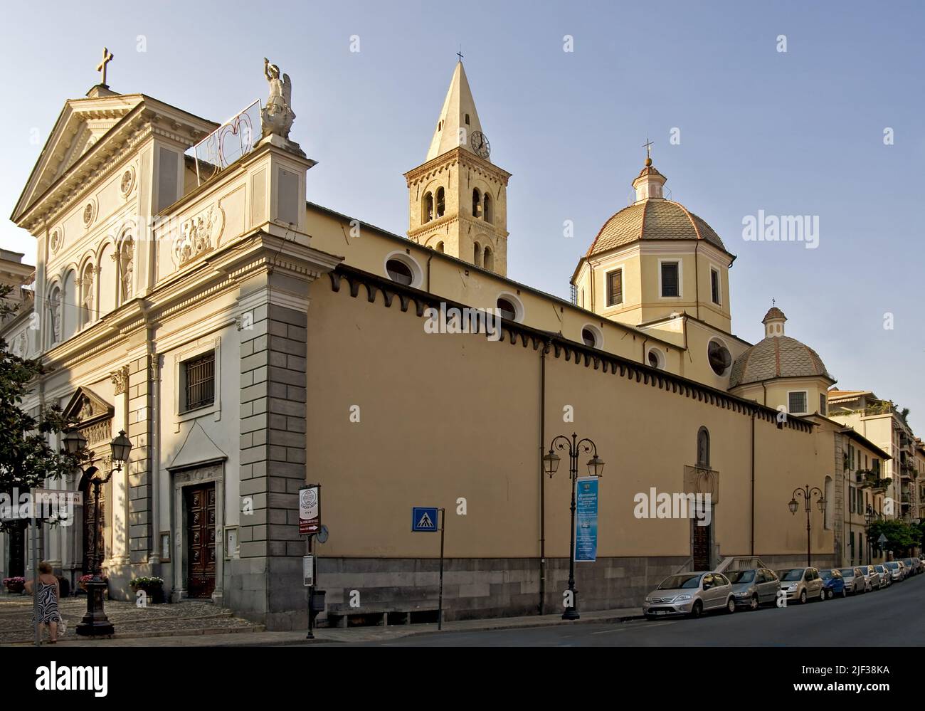Collegiata di Sant'Ambrogio, Collegiate Church of St Ambrose, Italy, Liguria, Alassio Stock Photo