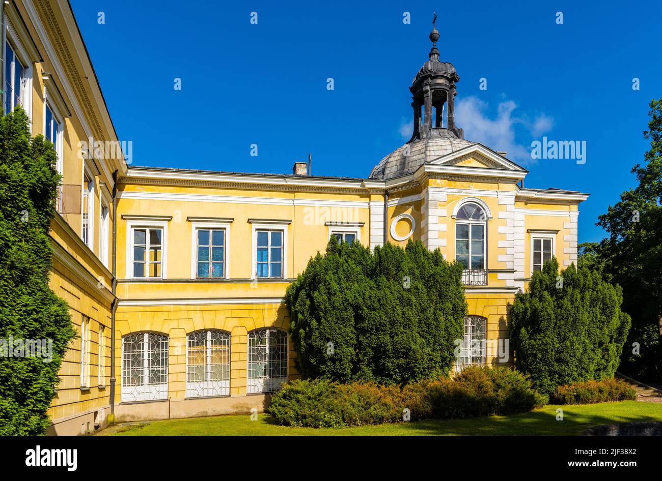 Skierniewice, Poland - June 14, 2022: XVII century chapel of Primate Palace - Palac Prymasowski - within Palace and Park historic quarter in old town Stock Photo