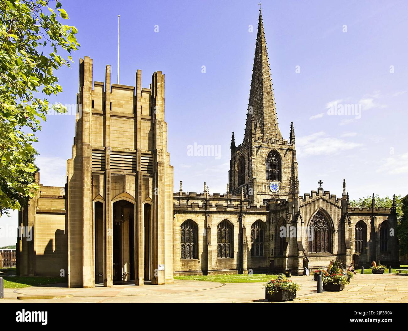 Sheffield Cathedral, United Kingdom, England, Sheffield Stock Photo