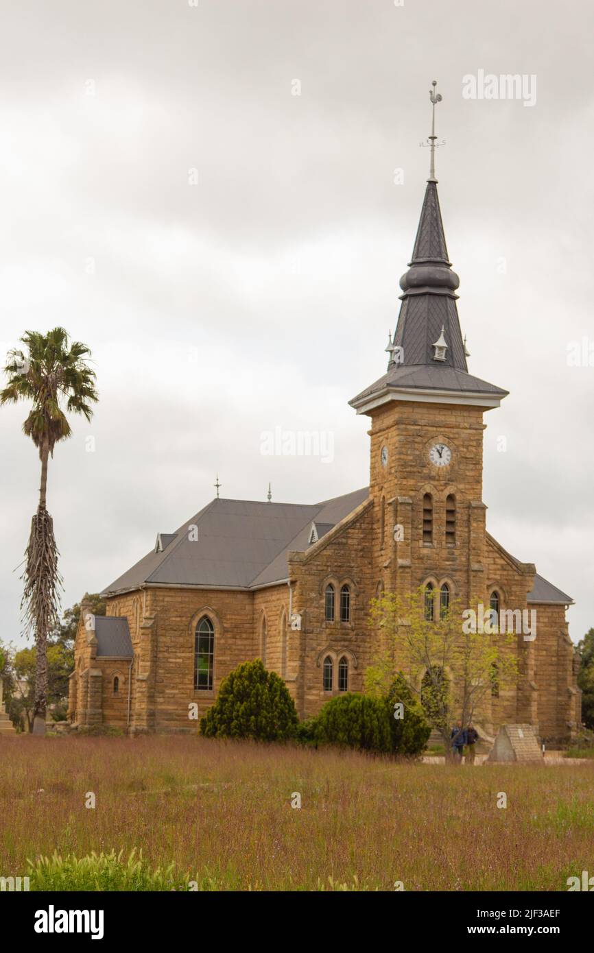 Dutch Reformed Church in Nieuwoudtville, Northern Cape, South Africa Stock Photo