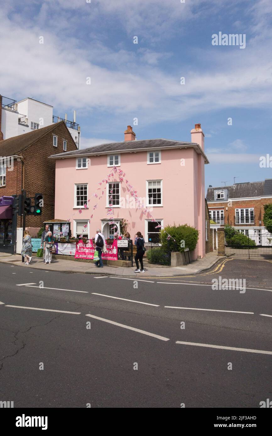 Rose House, High Street, Barnes, London, SW13, England, UK Stock Photo