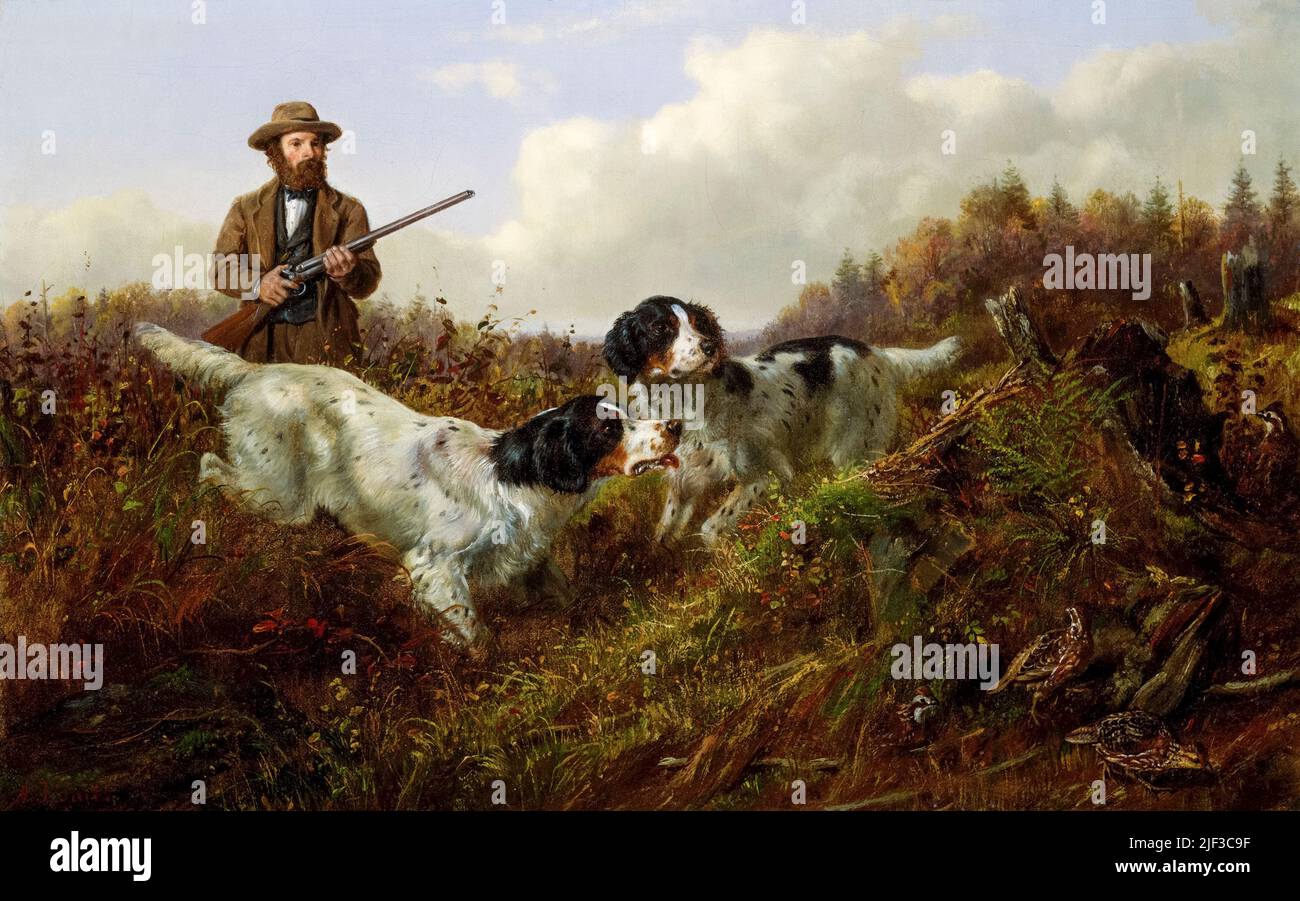 Grouse hunting painting hires stock photography and images Alamy