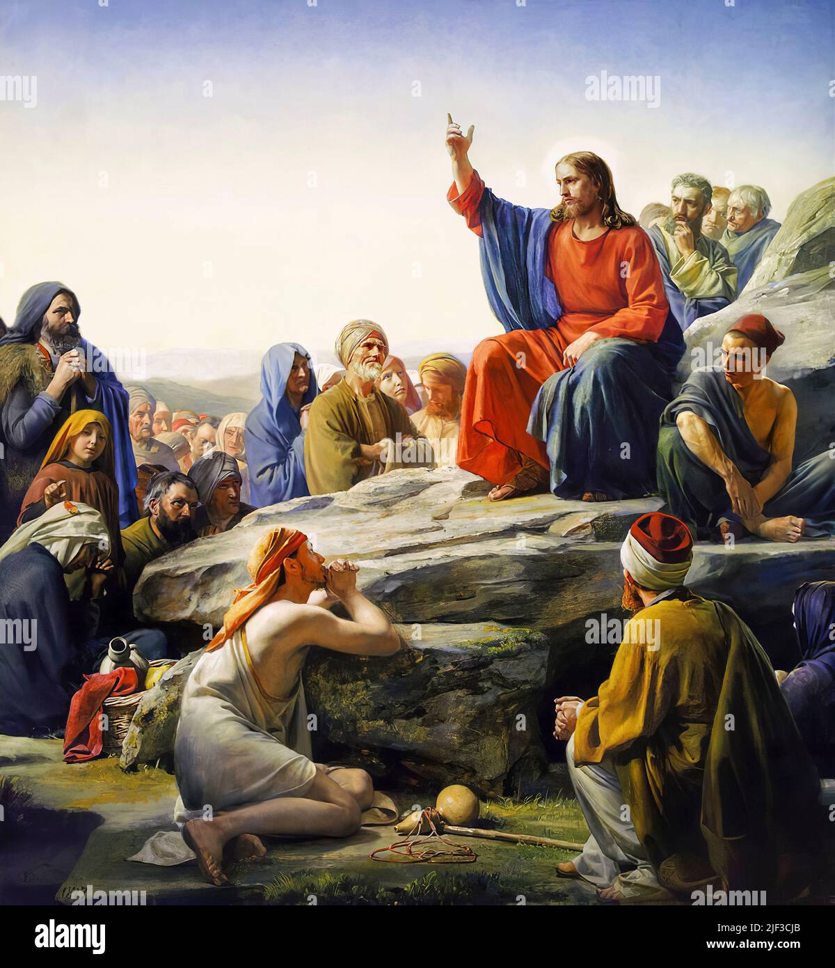 Sermon on the mount painting hi res stock photography and images