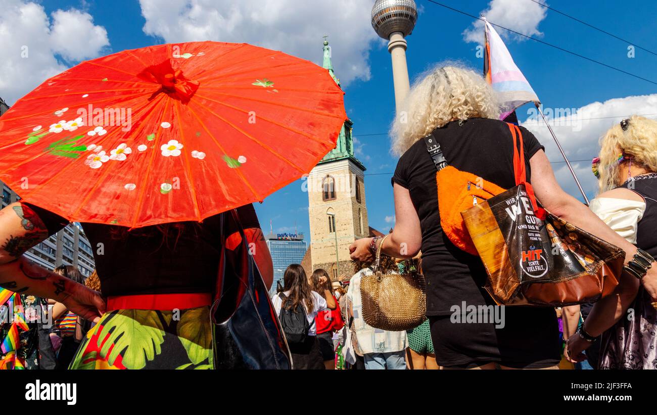 The Famous Christopher Street Day CSD In Berlin Stock Photo