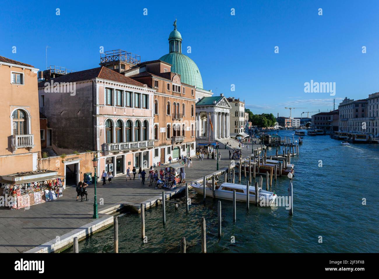 Venice, Italy 06 10 2022 San Simeone Piccolo church in Venice on a