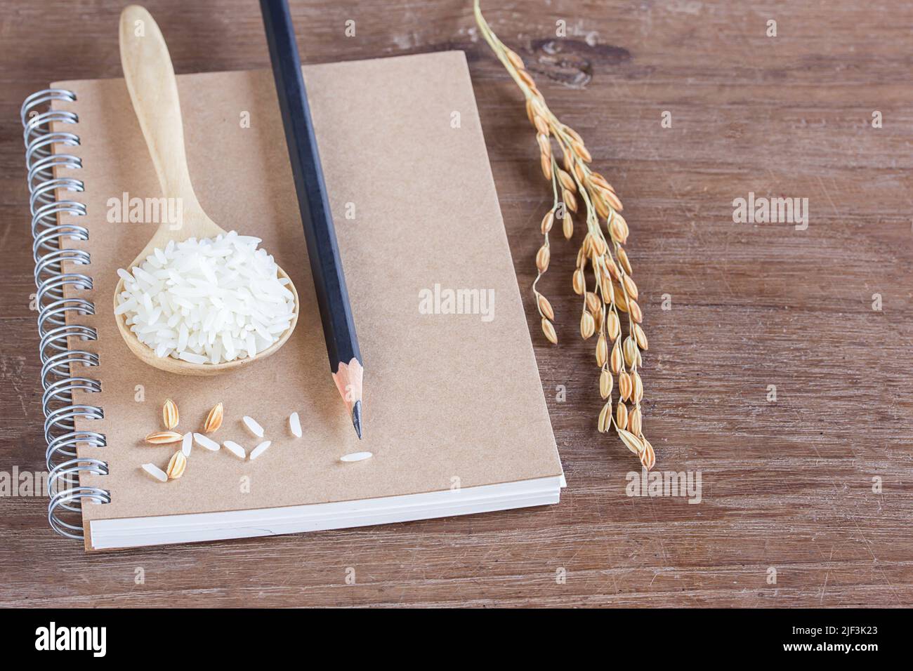 Kitchen wood table with book page hi-res stock photography and images ...