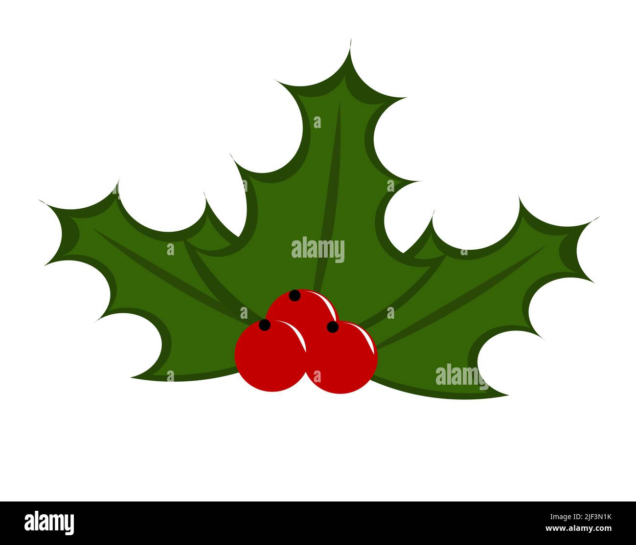 Symbol of Christmas - holly berry illustration Stock Vector Image & Art ...
