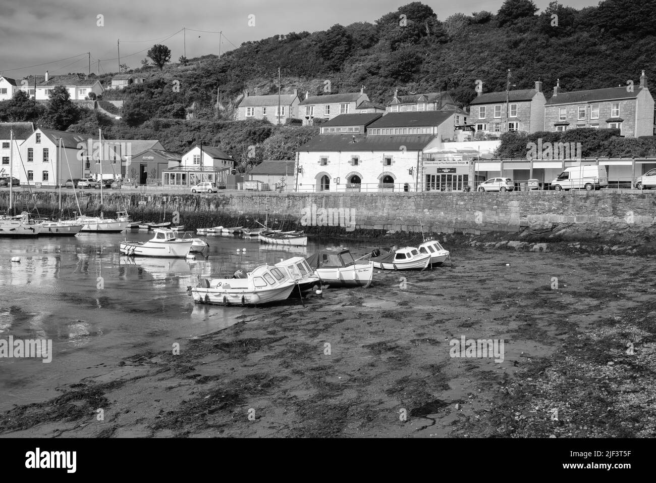 Scenes in and around Porthleven Harbour, Cornwall Stock Photo