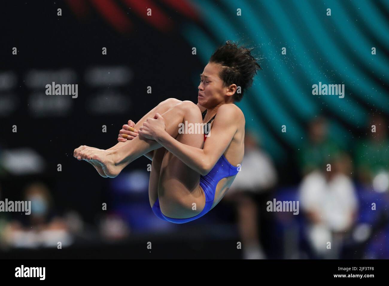 Budapest, Hungary. 29th June, 2022. Quan Hongchan of China competes